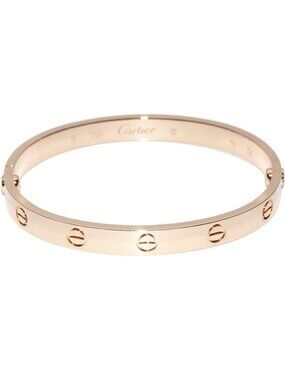 Cartier Bracelet Bangle 18K Pink Gold Love
